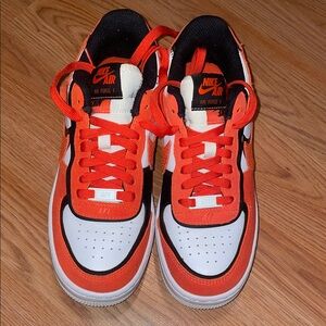 Nike Air Force 1 in Orange and Black
